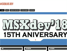 Tablet Screenshot of msxdev.msxblue.com